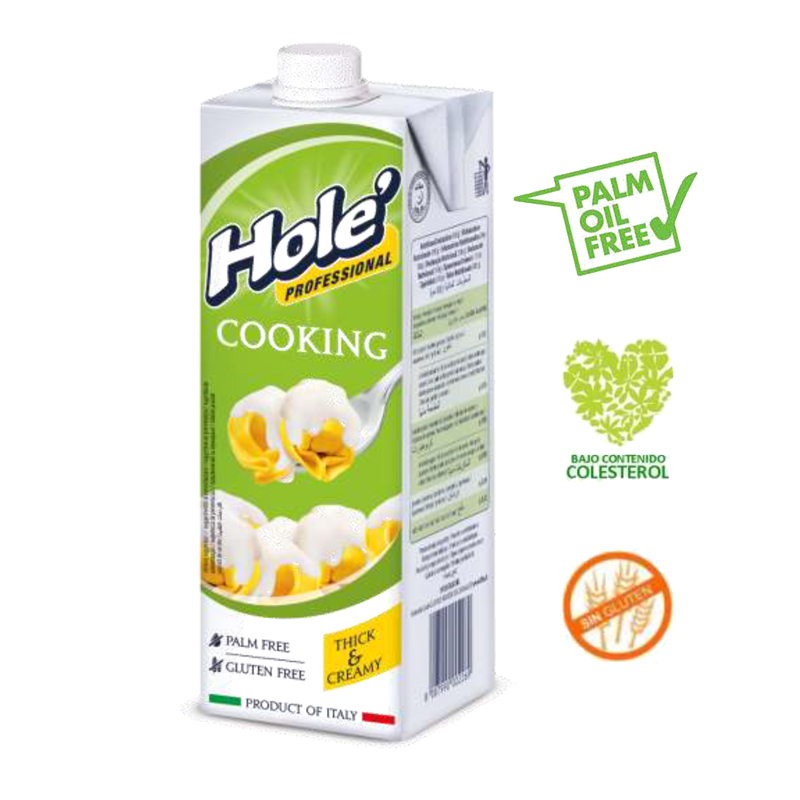 Hole cooking cream 1000 ml. (brick 1l- c.10 lk.)