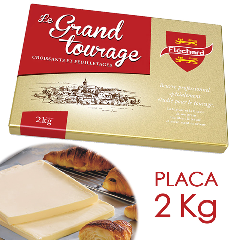 Mantequilla 82%m.g. grand tourage flechard (caja 5 p x 2 kg)
