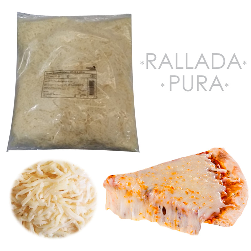 Mozzarella pura rallada 40% mg. (c.10 bolsas de 1 kg)