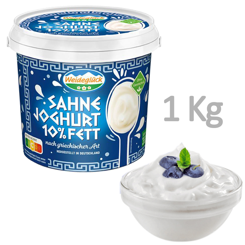 Yogur natural griego 10% mg. (6 cubo 1 kg.)