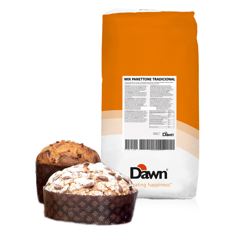Mix panettone traditional dawn (saco 10 kg.)