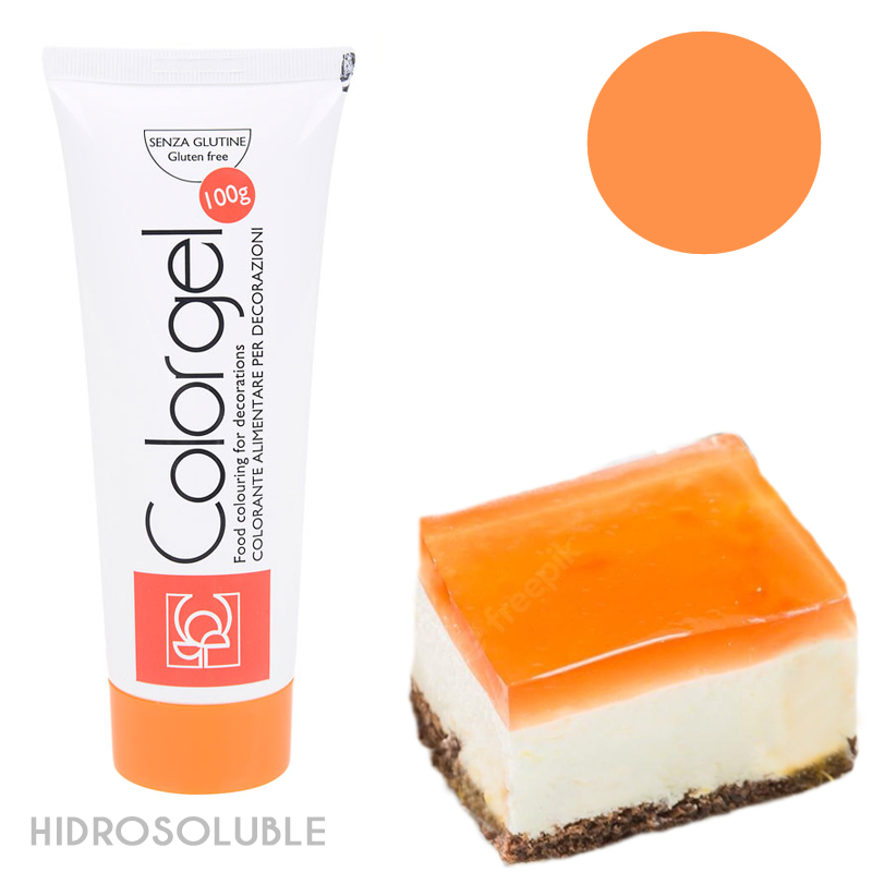 Color gel naranja hidrosoluble (tubo 100 gr)