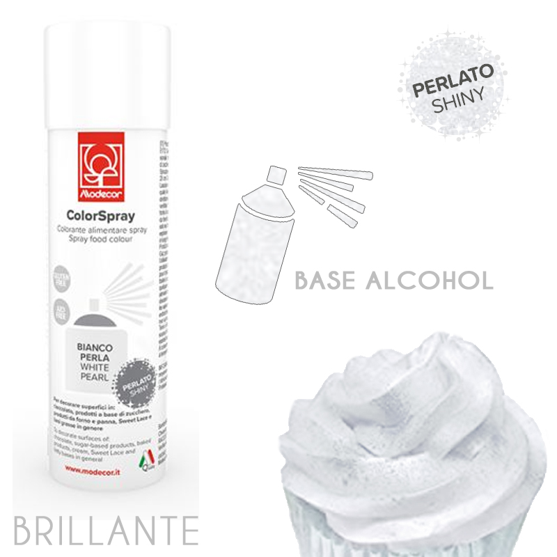 Spray color perlado blanco (bote 250 ml.) - 23629