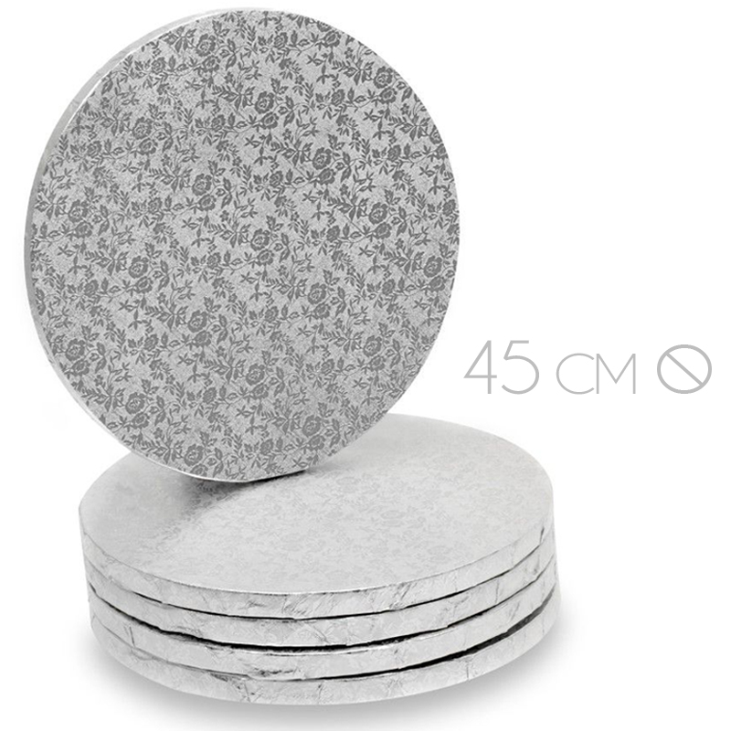 Disco carton plata 45x1.2 - modecor - 30621h (caja 5 und.)