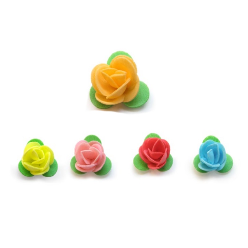 1116 flor mini 5 pet. c/hoja (caja 150 und.)