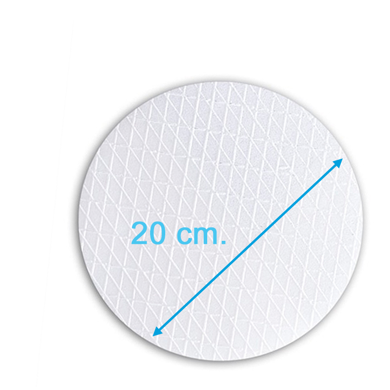 Obleas disco 20 cm. rayada creax (pqte 100 und.)