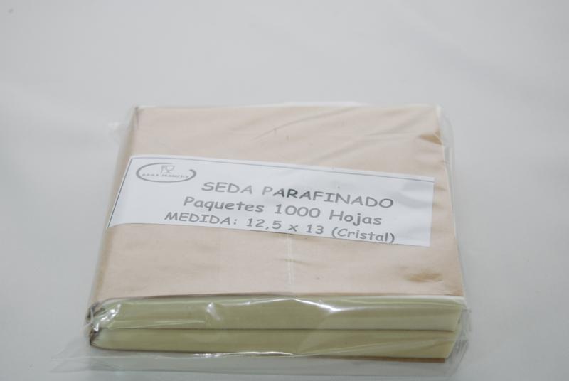 Papel cristal 12,5x13 seda paraf.30 grs(bolsa1 mil