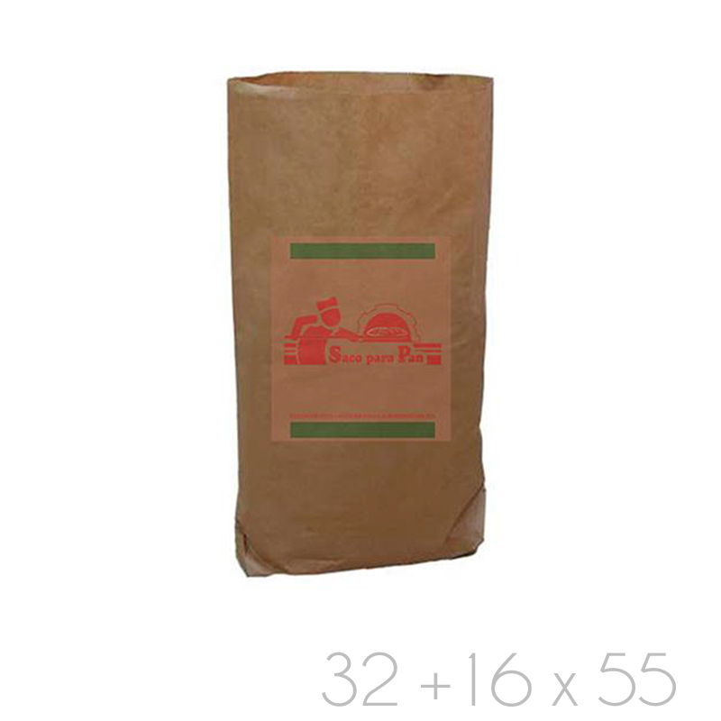 Saquito de papel 16x55+32 (caja 450 und.)