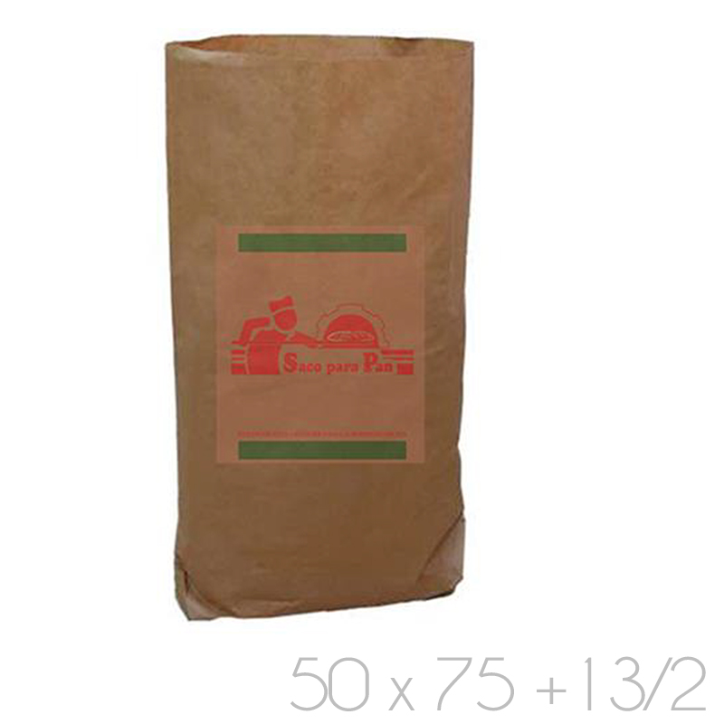Saco de papel 50x75+13/2 (flejados - pq. 25 unds.)
