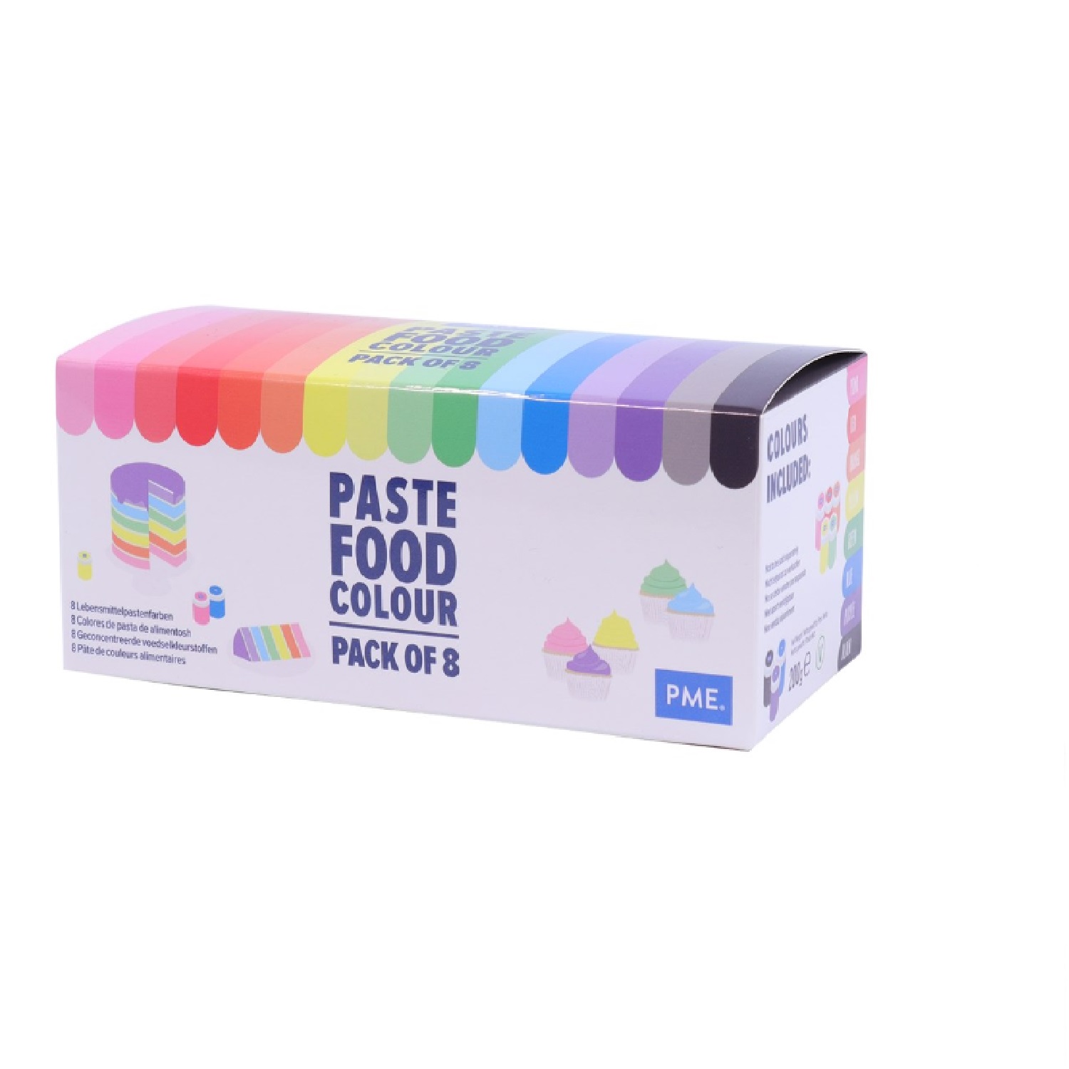 Pme-juego de 8 colorantes alimentarios