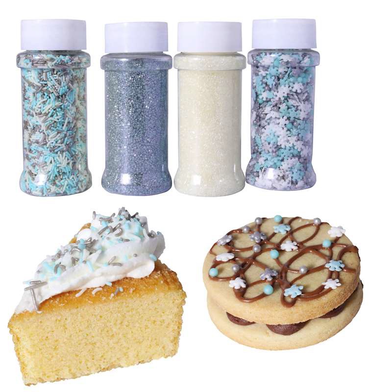 Pme-set 4 botes sprinkles navideños azucar - (4 botes- 420 gr..)
