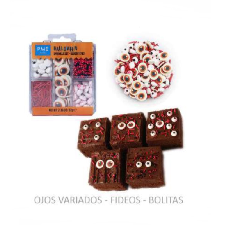 Pme set halloween 5 mezclas variadas (ojo, fideos bolitas) 105 gr.hw24fx023