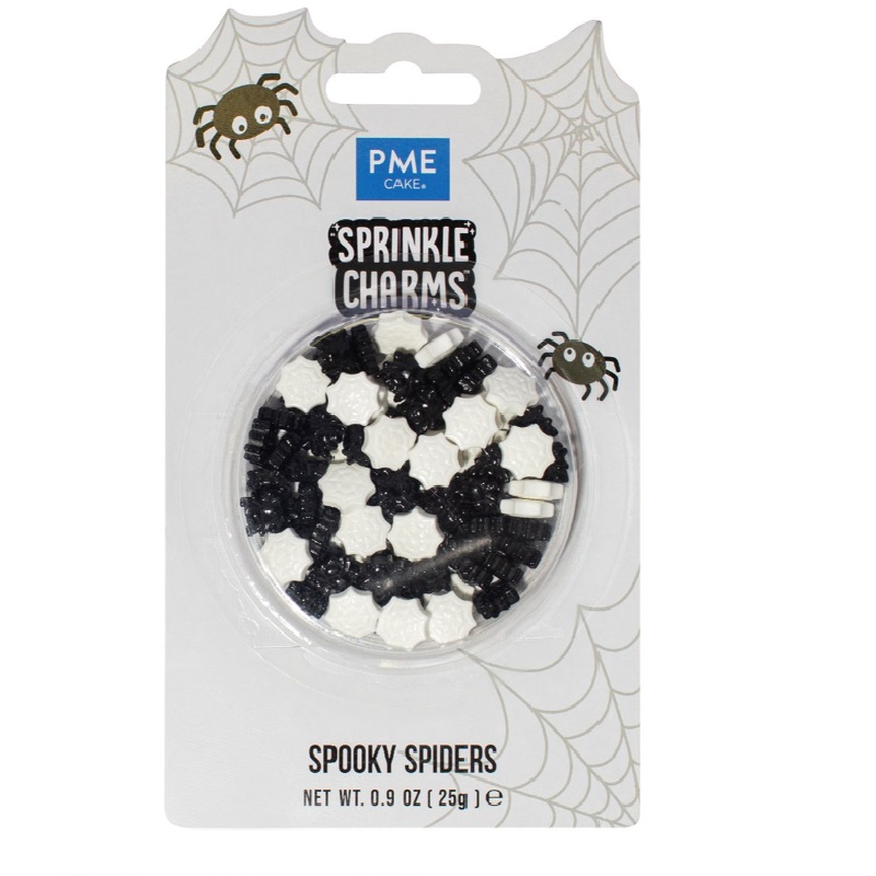 Pme sprinkle halloween arañas 25 gr.hw25skb004
