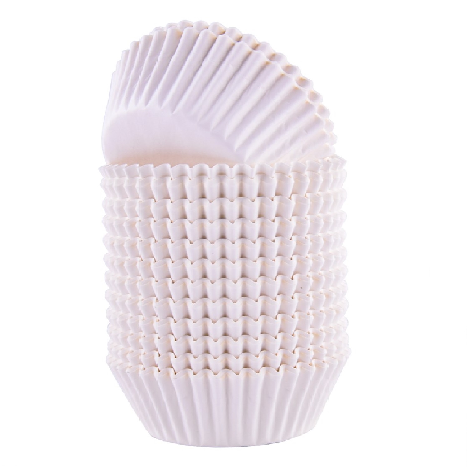 Pme- capsulas blancas cupcakes pk/300