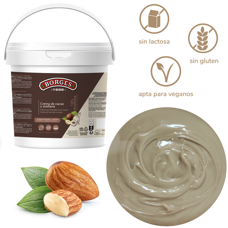 Praline almendra tostada 50 % borges (c. 2 bidones de 5 kg)