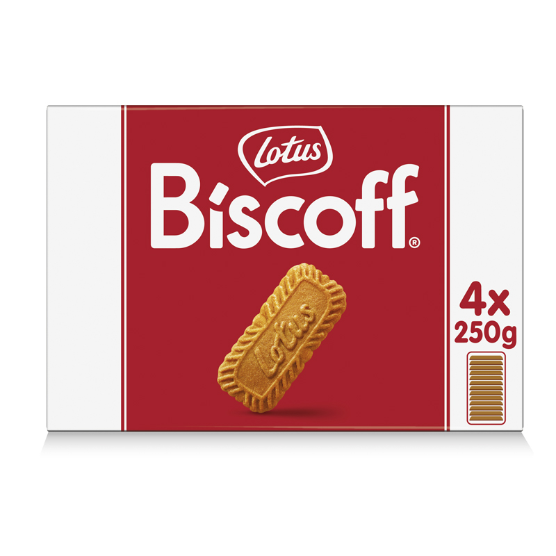 Galleta lotus biscoff 1 kg. (4 pqtes x 250 gr.)