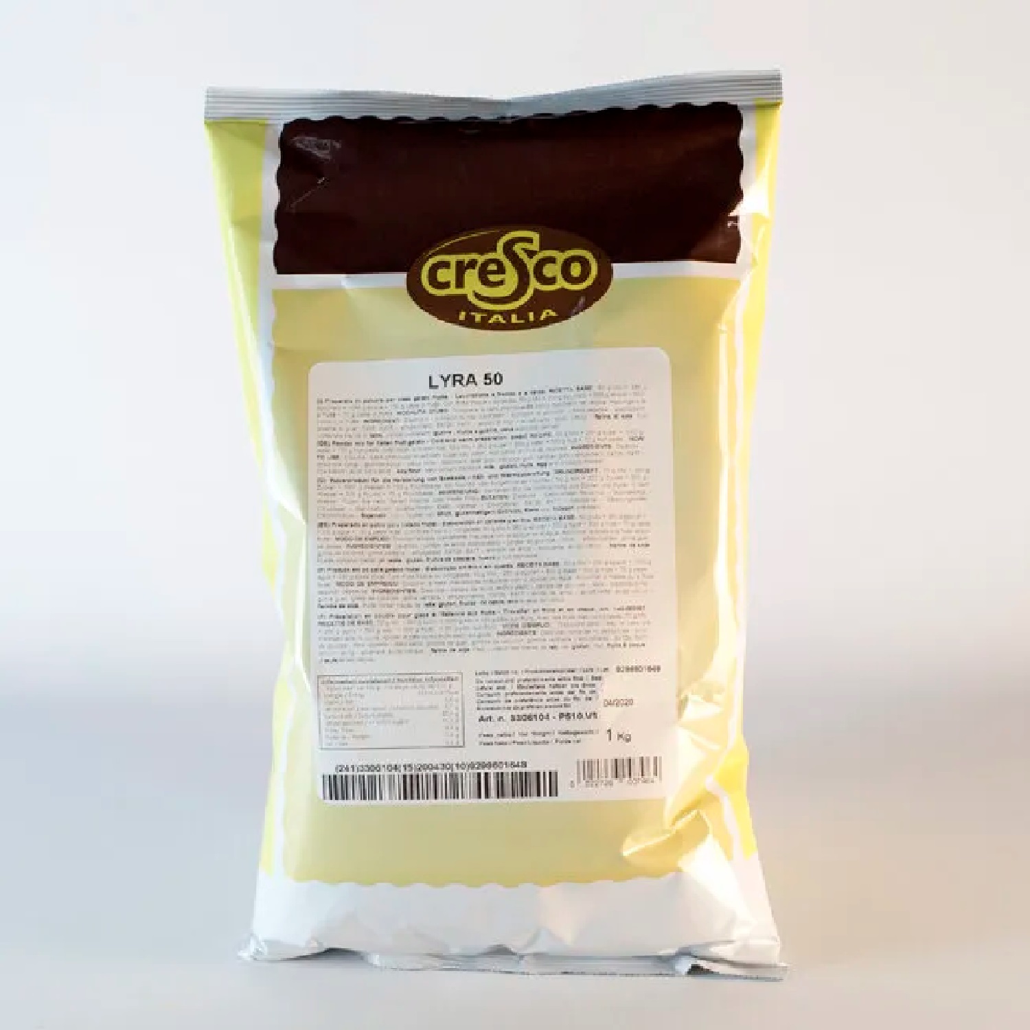 Lyra 50 (sorbete cremoso sin derivado lacteo) (bolsa 1 kg.) (caja 10 k.)