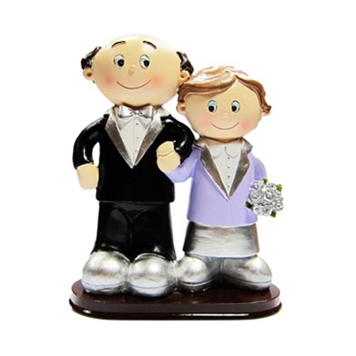 Pareja novios 25 aniversario 15 cm. ref.201303 (caja 1 unid.)