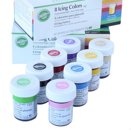 Juego 8 colorantes wilton (28 gr.) - 04-0-0030
