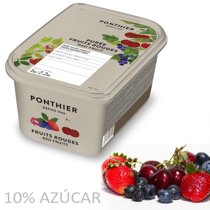 Pure frutas rojas az. 0% c.g. ponthier (c.6 barq. de 1 kg)
