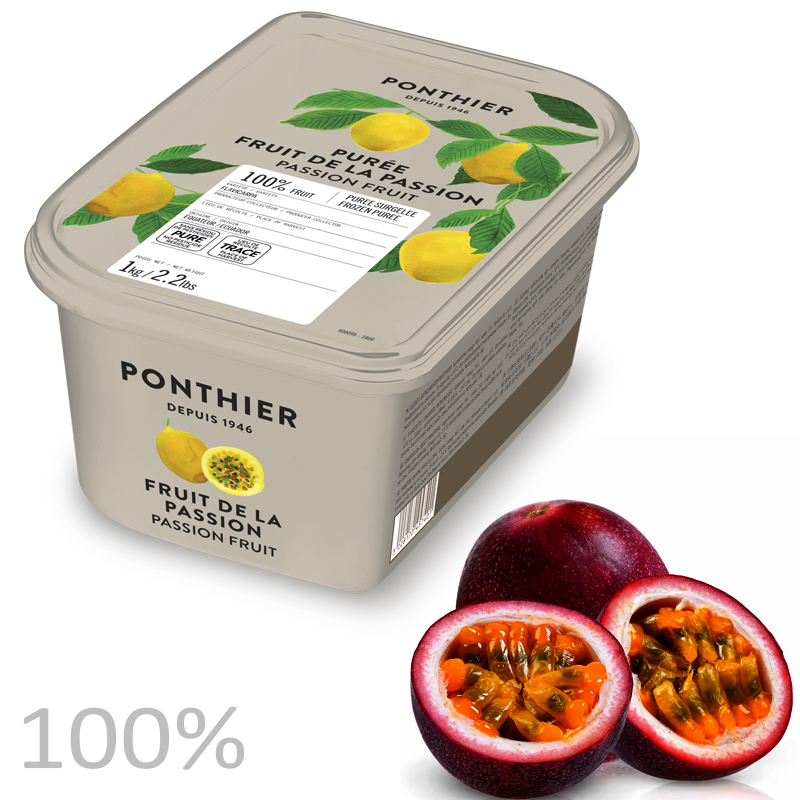 Pure maracuya 100% c.g. ponthier (c. 6 barqu. de 1 kg.)