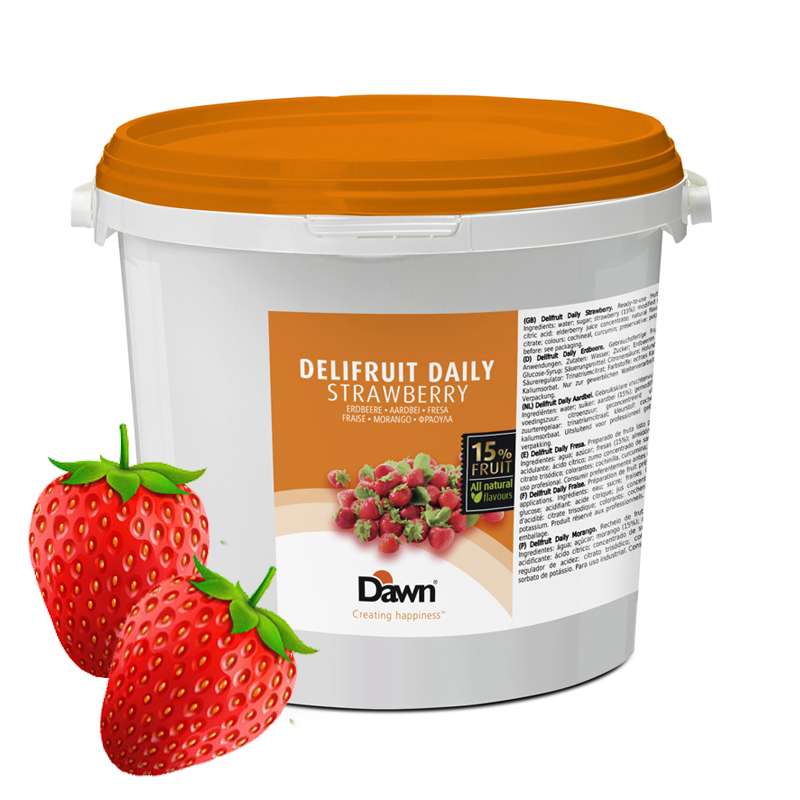Daily fresa - crema frutas (cubo 6 kg.)