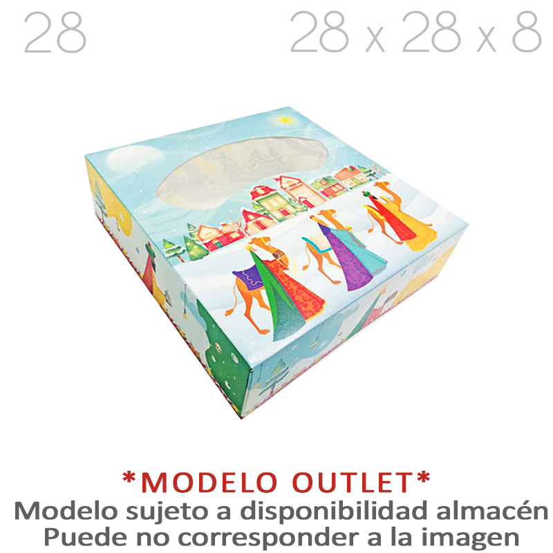 Caja roscon 29x29x8 c/vent outlet