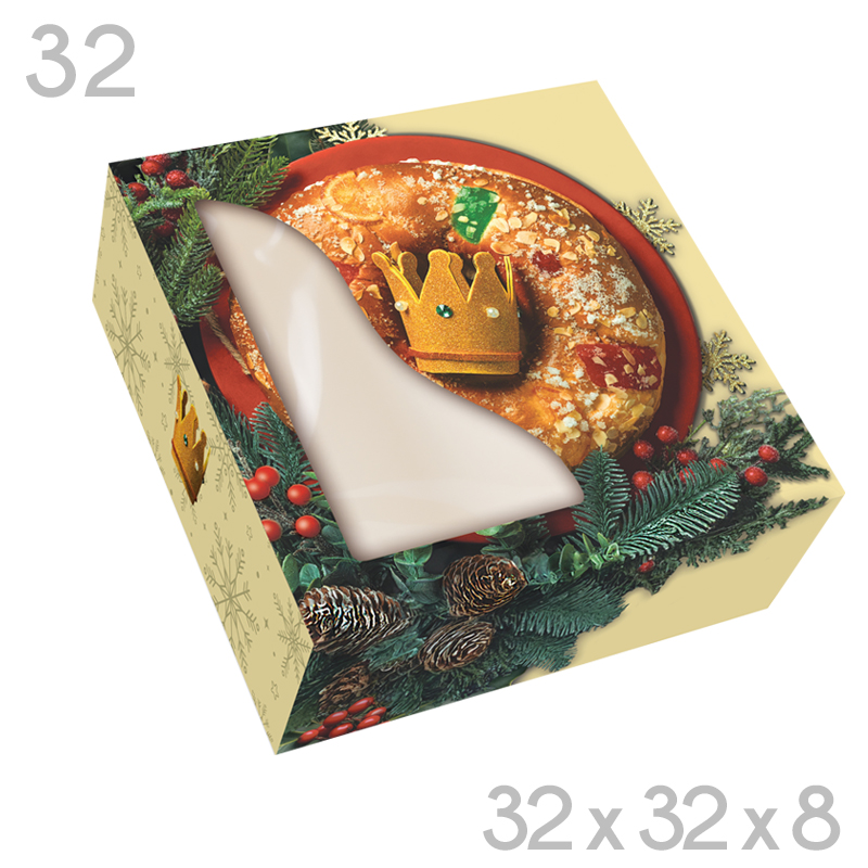 Caja roscon (32x32x8) alteza vtna (pq.50 und)