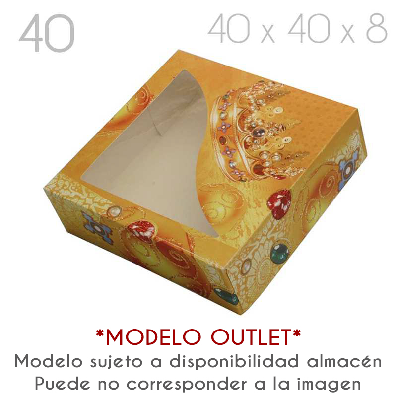 Caja roscon (40x40x8) cashmere roscon (pq.50 und)