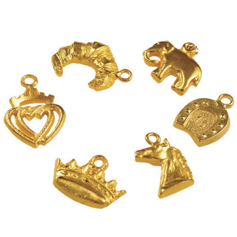 R. colgante metalico dorado sdo. roscon (c. 100 und.)3/4 cm