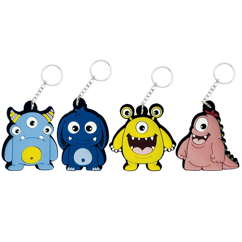 R llavero monstruito silicona roscon (c.100 und) 3,5-4 cm