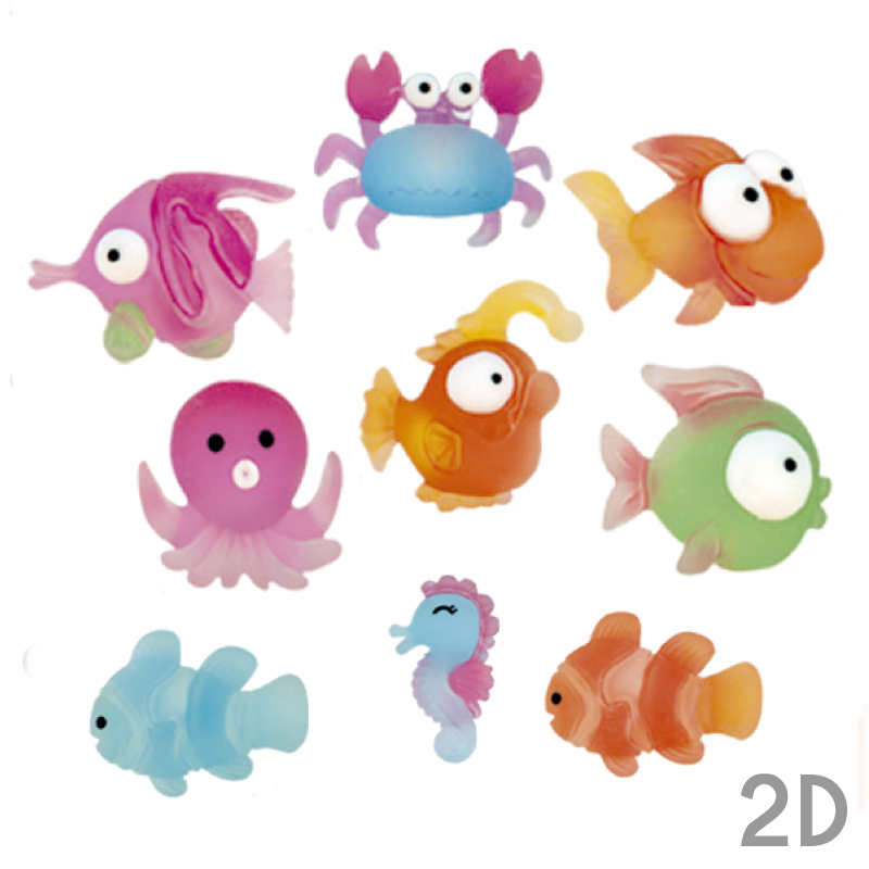 R animales marinos resina roscon (c.100 und) 2.5-3.5 cm