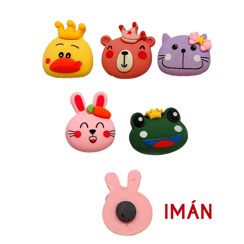 R iman caritas animales c/corona roscon (c.100 und) 3 cm