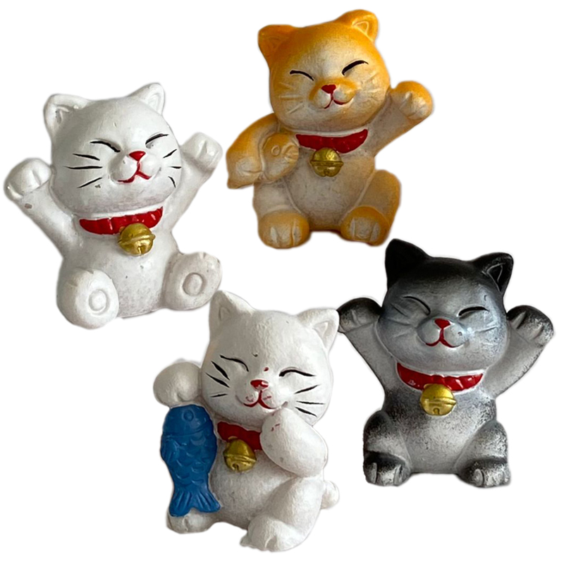 R gatos de la suerte resina roscon (c.50 und) --3.5cm