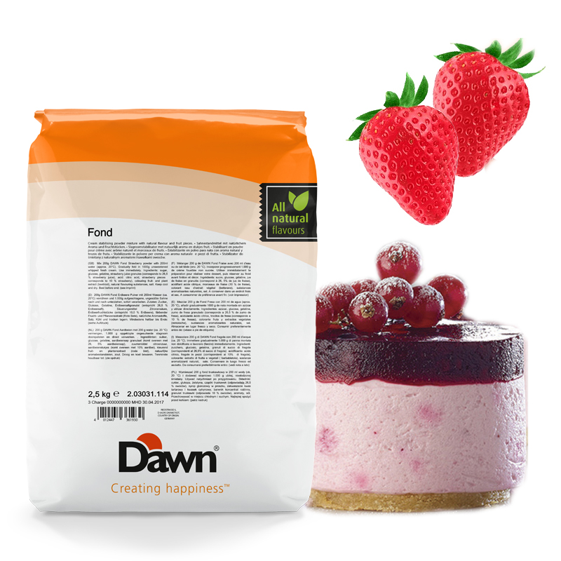 Fond fresa (caja 5 kg./ 2 bolsas de 2.5 kg.)