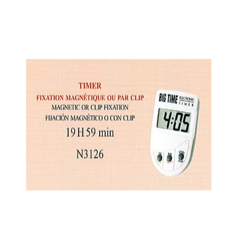 Reloj avisador fij.magnetica-n3126