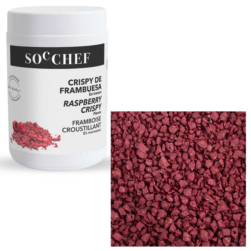 Crispy frambuesa (frambuesa liofilizada crujiente) (bote 250 gr.)