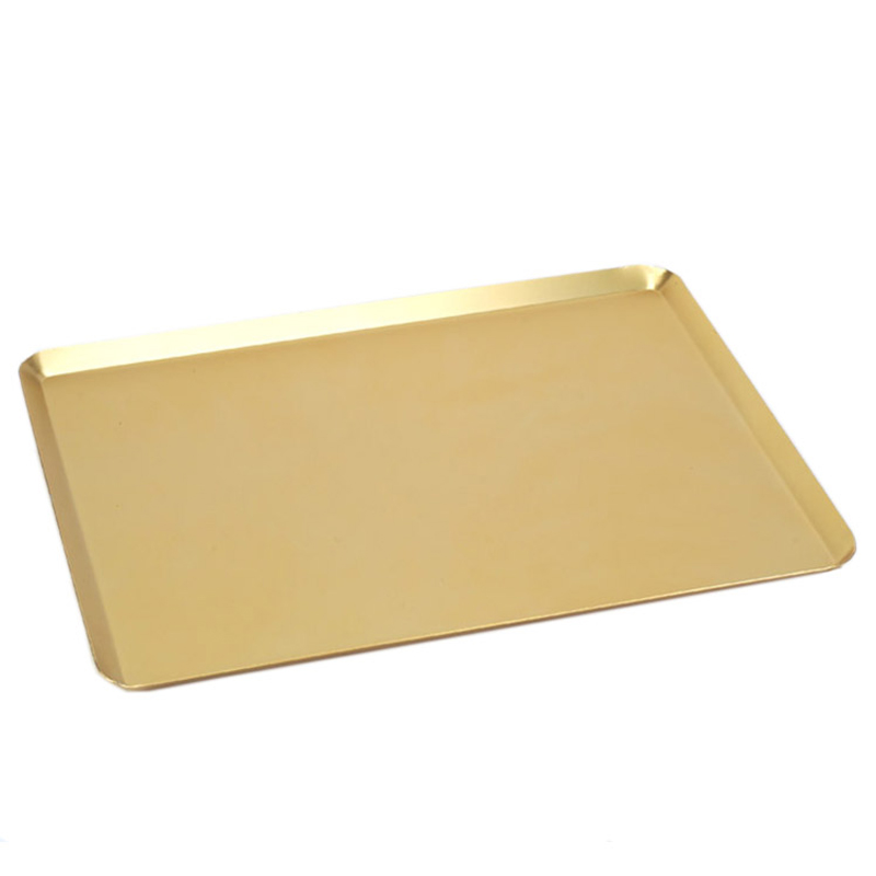 Bandeja oro 30x40 aluminio anodiz. exposicion r.mcs-3618