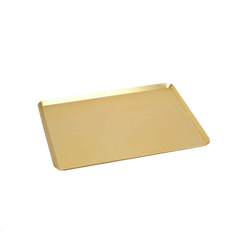 Bandeja oro 17.5x25.5 aluminio anodiz. exposicion r.mcs-3615