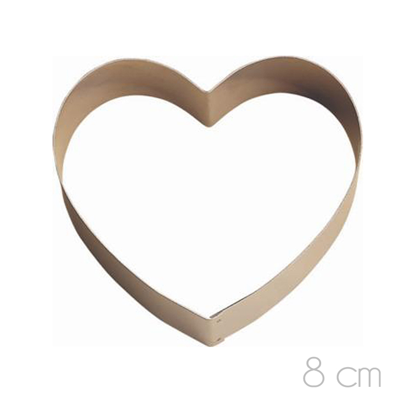 Molde corazon inox. 8x4.5 ref. 2354-r