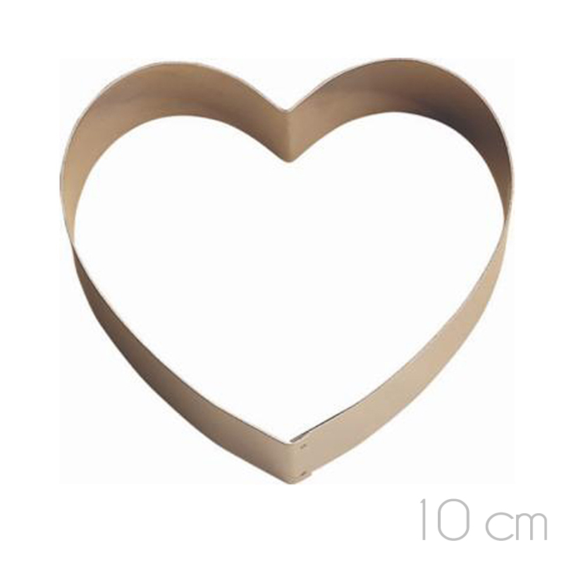 Molde corazon inox. 10x4.5 ref. 2355-r